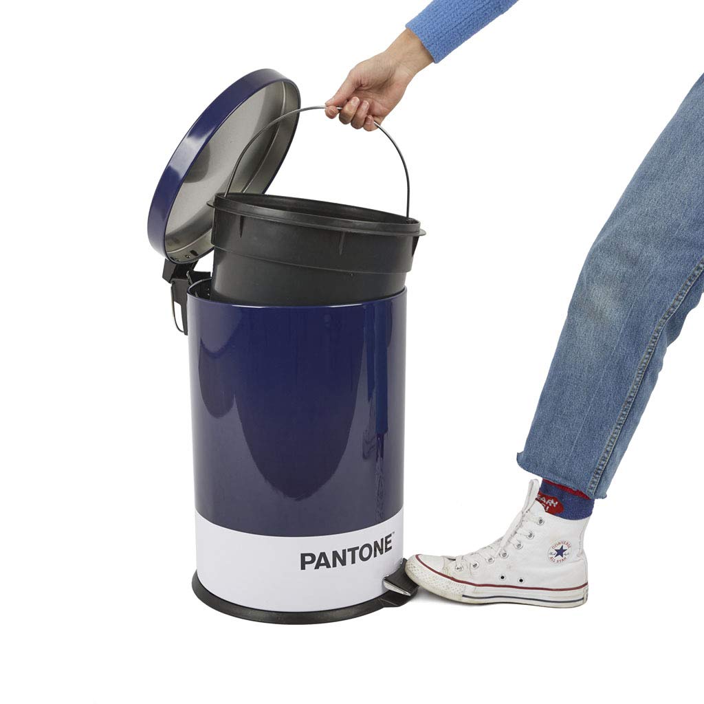 Balvi Trash Can Blue Color 20L Bucket Capacity for kitchen, bedroom, or office with pedal. Beautiful and functional.