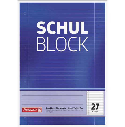 fuellermaus School Pad Combo Pack 10x lined 10x squared - with margin 50 sheets