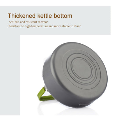 OVERMONT Portable Aluminum Camping Water Kettle Tea Pot Coffee Pot for Outdoor Picnic Hiking 0.8L
