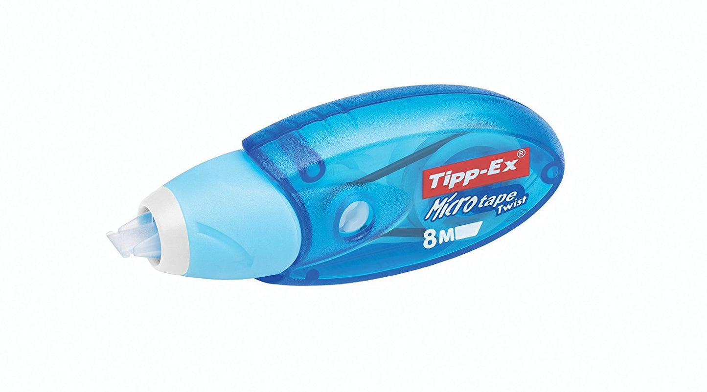 Tipp-Ex correction tape Micro Tape Twist with protective cap, 8m x 5mm, 10-pack, perfect for office, home office, or school.