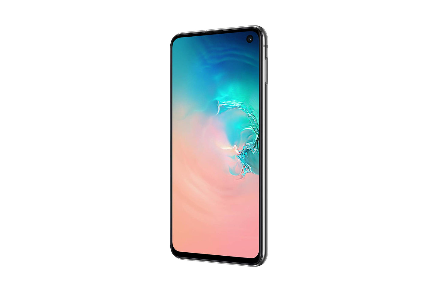 Samsung Galaxy S10e smartphone (128GB internal storage) in white.