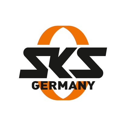 SKS Germany Beavertail XL set, mudguard set for mountain and trekking bikes. Made of impact-resistant high-performance plastic, providing optimal splash protection. Includes steel brackets. Color: black.