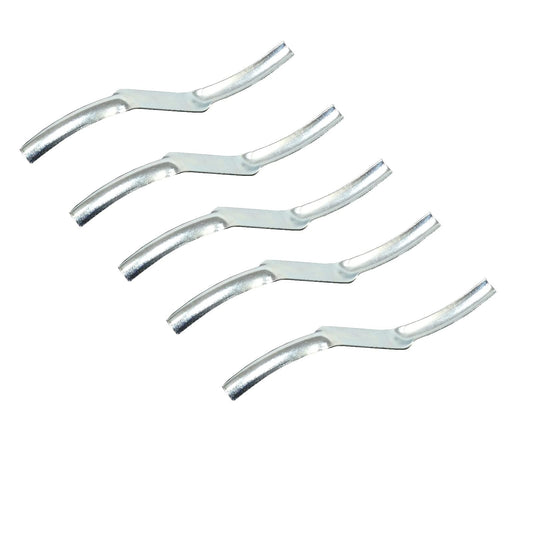 5-piece set DEWEPRO jointing trowel - universal joint iron - universal joint former - galvanized up to 22mm joint width - jointing iron - joint smoother.