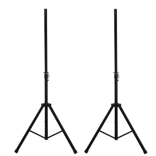 2x McGrey SPS-1 speaker stand steel set - Steel speaker stand - Stable construction - Extendable from approx. 130-193 cm - Load capacity: max. 50 kg - Weight: 3.3 kg - Includes bag - Black