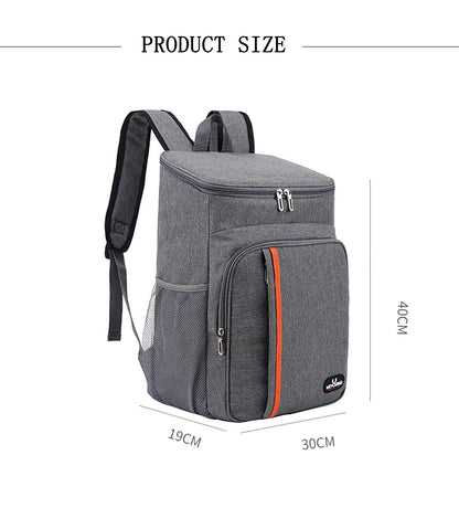 MCXKJ 22L Cooler Backpack Picnic Bag Large Insulated Cooler Bag, Men Women for Beach, Picnic, Camping, BBQ, Hiking Meals and Drinks (Gray)
