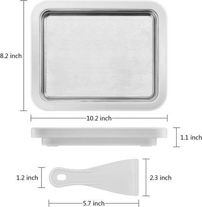 Ice cream maker, 26 x 21 cm, Rolling ice cream machine for kids and families - Includes ice cube maker and accessories Rolling ice machine plate, Ice Rolls machine, Ice cream machine, Ice Rolls plate