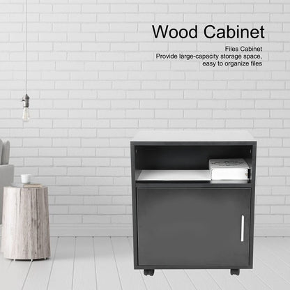 GOTOTOP file cabinet, Mobile MDF printer table Wood cabinet for offices for study rooms