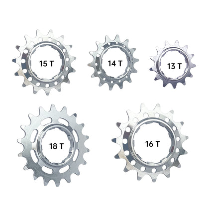 ALAUDARK Single Speed Cassette Sprocket Conversion Kit for Fixie BMX, Dirt Jump, and MTB bikes. Compatible with Shimano 11S, 10S, 9S, 8S, 7S.