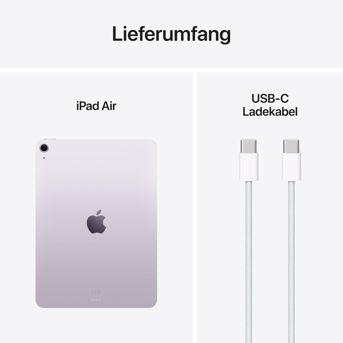 Apple iPad Air 11" with M3 Chip: Apple Intelligence, Liquid Retina Display, 128GB, 12MP front/rear camera, Wi-Fi 6E, Touch ID, all-day battery life – Purple.