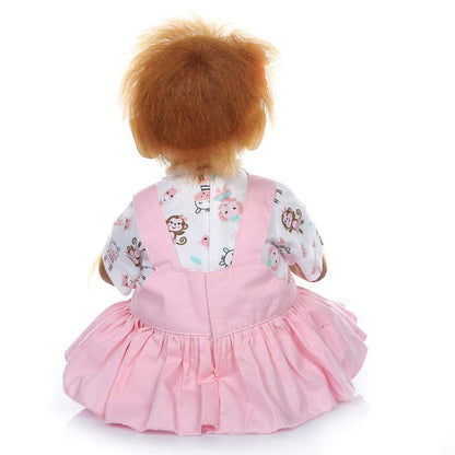 ZIYIUI Reborn Baby MONKEY Doll 21 Inch 52 cm Reborn Doll with Cloth Body Lifelike Baby Doll Realistic MONKEY Doll with Stuffed Animal