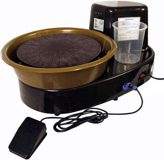 Airgoo Pottery Wheel Ceramics Clay Machine AG-60 250W Electric Machine with Independent Pedal DIY Ceramic Form Tool Ceramic Wheel Machine
