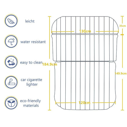 QDH Car Mattress SUV Air Mattress Camping Inflatable Mattress Inflatable Bed for Car Back Seat Thicker Airbed for Travel Camping Outdoor Activities