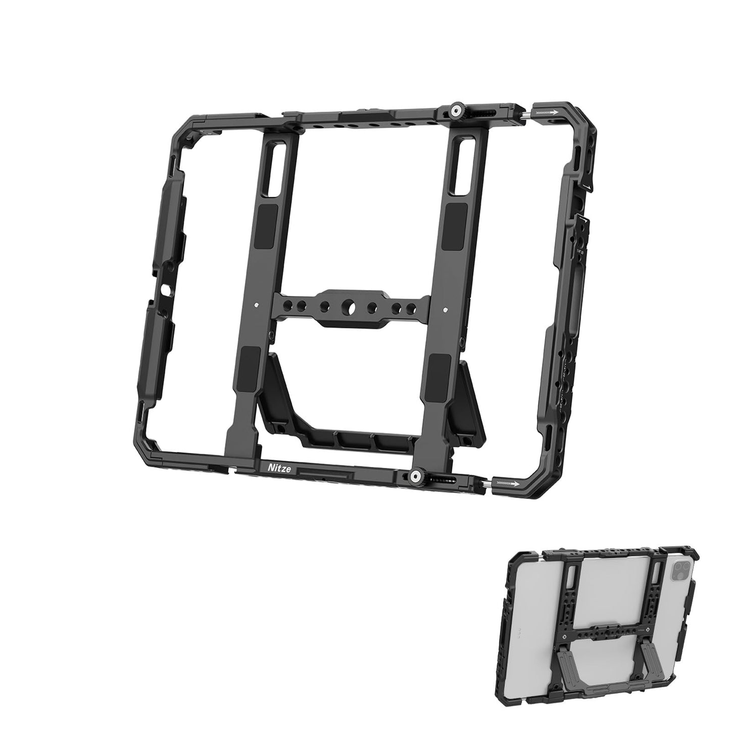 Nitze Tablet Cage for iPad 1 to 10 Gen/iPad Air 1 to 6 Gen/iPad Pro 11 Inch 2024/2022/2021/2020/2018/iPad Pro 10.5 Inch 2017 and other 9 to 11 Inch tablets - T-TC03A