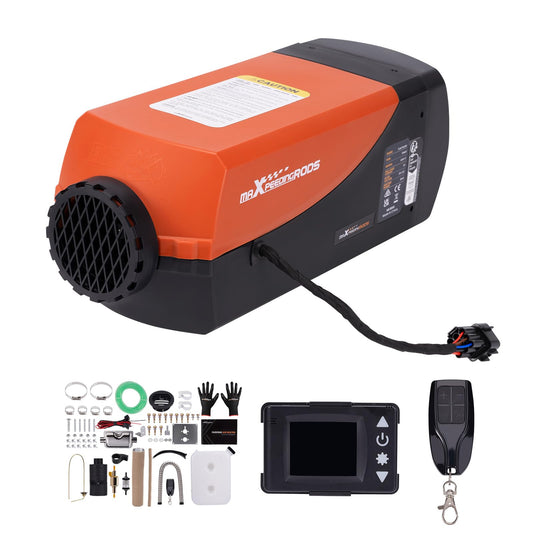 maXpeedingrods 12/24V 8KW diesel parking heater, diesel heater with LCD display and remote control, diesel air heater with thermostat for truck motorhome semi-trailer.