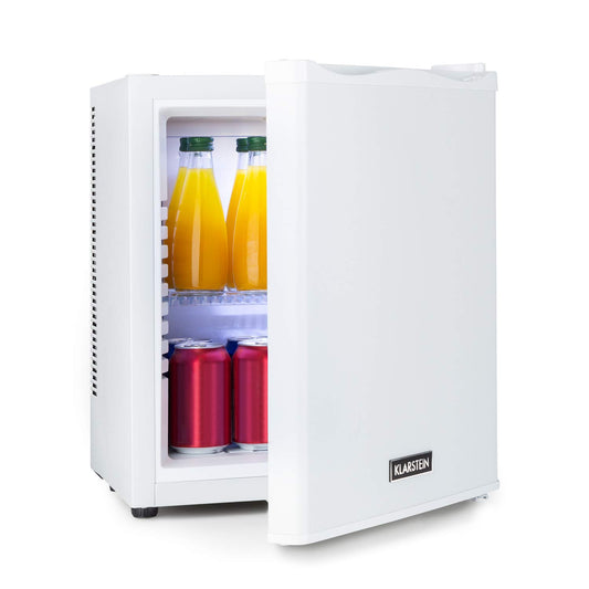 Klarstein Mini Fridge for Room, 23L Mini Fridge for Drinks & Cosmetics, Small Mini Bar, Fridge Small & Quiet, Adjustable Shelf, Small Skincare Fridge 5-15°C.