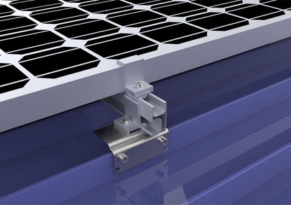 4PCS standing seam roof clamp with stabilization clip, standing seam roof clip, stainless steel solar mounting clamp.