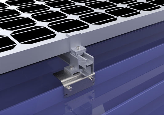 4PCS standing seam roof clamp with stabilization clip, standing seam roof clip, stainless steel solar mounting clamp.