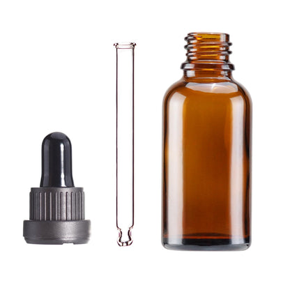 YIZHAO 30ml dropper bottle, amber glass apothecary bottle with dropper pipette, suitable for essential oils, perfume oils, aromatherapy, fragrances, liquids - 12pcs.