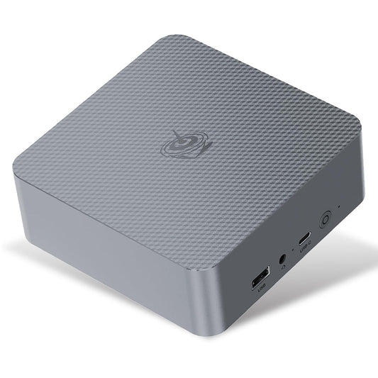 Beelink EQR6 Mini PC, AMD Ryzen 5 6600U (6C/12T up to 4.5Ghz), 32GB LPDDR5 RAM 500GB PCIe4.0 SSD Mini Computer, WiFi6, BT5.2, Dual HDMI, Dual 1000M LAN, USB3, Type-C