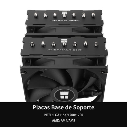 Thermalright Phantom Spirit 120 SE CPU Air Cooler, 7 Heatpipes CPU Cooler, Dual 120mm TL-C12B V2 PWM Fans, AGHP 4.0 Technology, S-FDB Bearing, For AMD AM4 AM5/Intel 1700/1150/1151/1200, PC Cooler