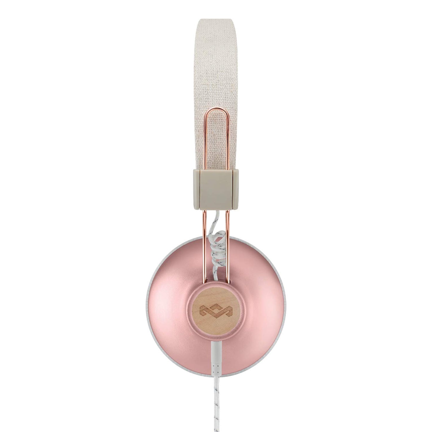 House of Marley Positive Vibration 2 headphones, noise isolation, premium sound, microphone, sustainable materials, recyclable packaging, supports One Tree Global reforestation - Copper