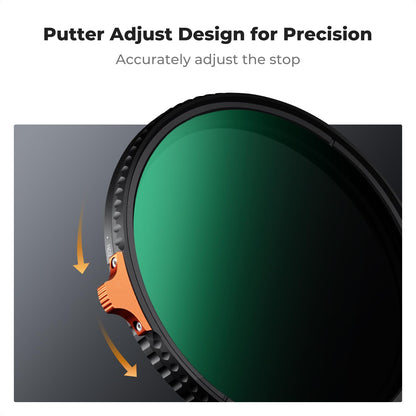 K&F Concept Nano-X 95mm ND Filter Variable Neutral Density Filter ND2-400 (1-9 Stop) Vario ND Filter with Filter Pouch