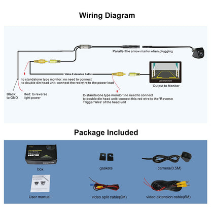 PARKVISION HD car backup camera with 142° wide angle, excellent night vision, metal housing, optional parking lines. Easy to install for added safety while reversing.