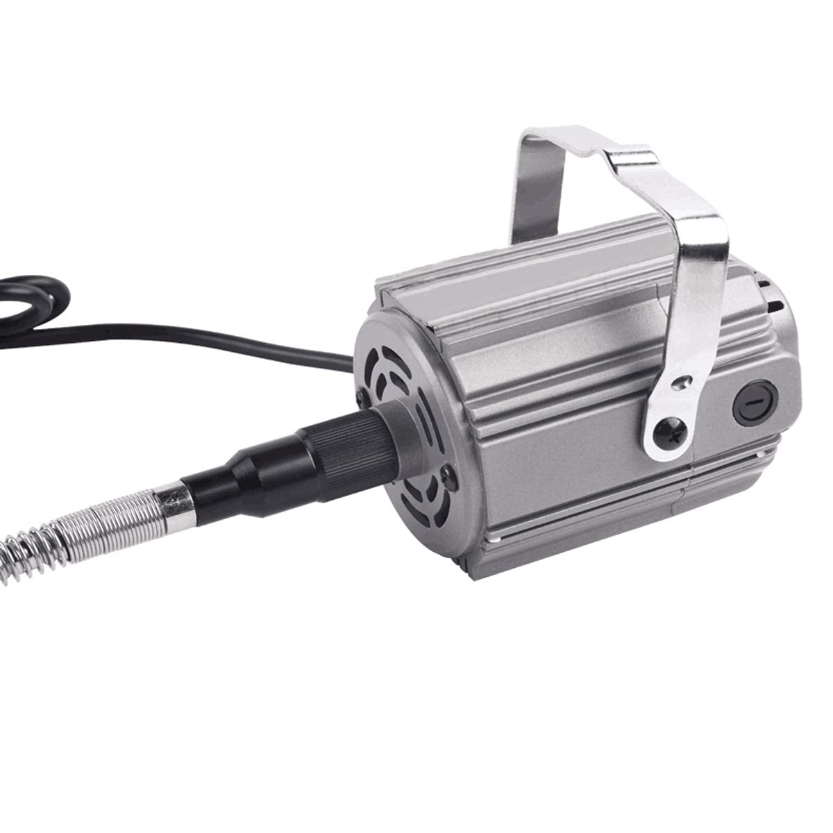 Seababyhouse 780W Rotary Tool Set Flex Shaft Suspension Hanging Grinder Electric Multifunction Tools for Metalworking Foot Pedal Control, Metal Flexible Shaft, 23000 RPM