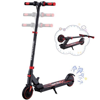RCB R15 E-Scooter Children (8-12-16 years) - up to 20 km/h, Max. Range 16 km, Electric scooter foldable for children, Gift for children and teenagers.