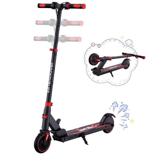 RCB R15 E-Scooter Children (8-12-16 years) - up to 20 km/h, Max. Range 16 km, Electric scooter foldable for children, Gift for children and teenagers.