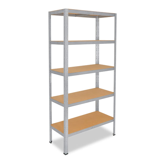 shelfplaza® 200x45x50cm HOME Heavy Duty Shelf galvanized/metal shelf with 5 shelves/cellar shelf metal, garage shelf, workshop shelf or shelf storage shelf/shelving unit metal with 175kg load capacity