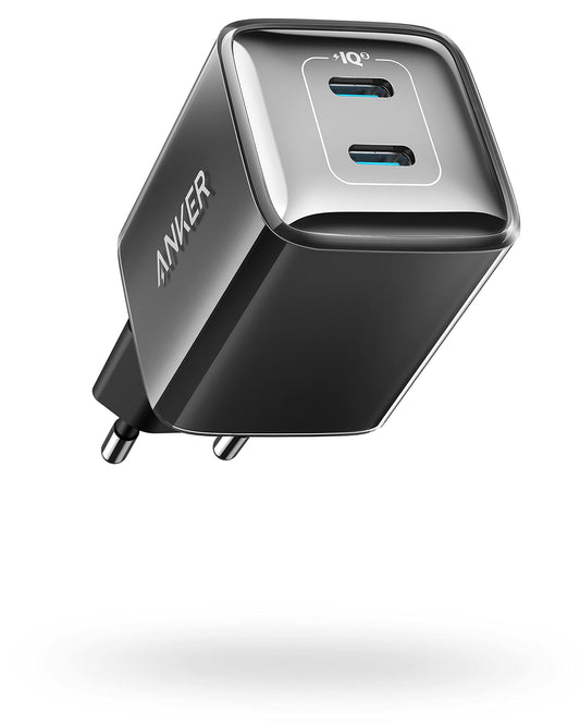 Anchor 521 charger, Anchor Nano, 40W PIQ 3.0 dual-port USB-C adapter, for iPhone 12/Pro/Pro Max/ iPhone Air/16/15, iPad Mini, MacBook Air