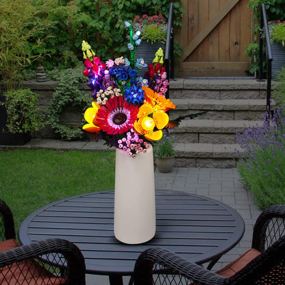 LED light set for Lego Wildflower Bouquet set 10313 (no model), LED lighting set for Lego Icons Wildflower Bouquet 10313 artificial flowers Valentines Day gift for adults unique home decor