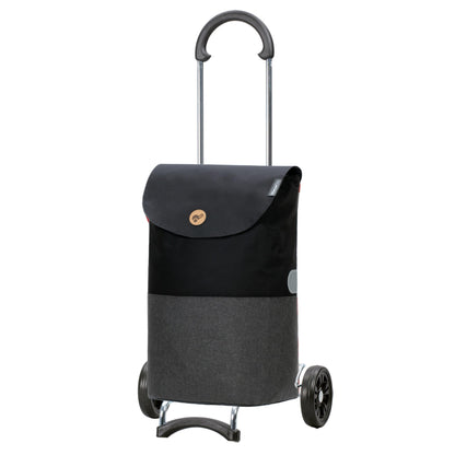 Andersen shopping trolley - foldable - 36 liters - capacity 40 kg - steel frame - trolley - wheel Ø 15 cm - Scala Shopper Ebba black