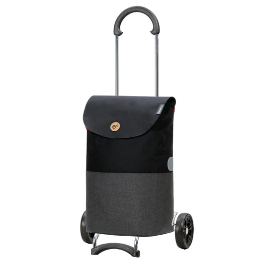 Andersen shopping trolley - foldable - 36 liters - capacity 40 kg - steel frame - trolley - wheel Ø 15 cm - Scala Shopper Ebba black