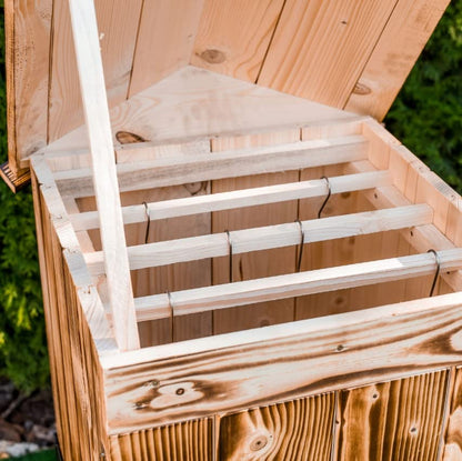 Smokehouse wood impregnated smoker cabinet garden 50 x 50 x 70 cm.