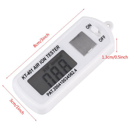 Air ion tester for the negative ion generator with a necklace.