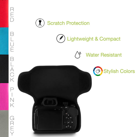 MegaGear MG1531 Nikon Coolpix P1000 Ultra-light camera case made of neoprene - Black