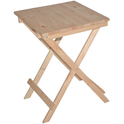 Froeschl Auto Accessories Wooden Folding Table Garden Side Table Camping Table foldable made of pine 7001233