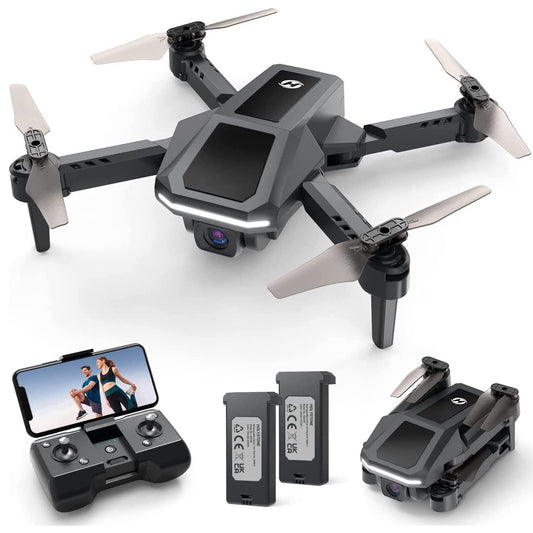 Holy Stone Foldable Mini Drone with 1080P Camera for Kids, RC Quadcopter HS430 with FPV Transmission, Long Flight Time, Altitude Hold, Throw&GO, Camera Drone complete set Gifts for Beginners, C0