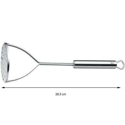 WMF Profi Plus Potato Masher 28.5 cm, Cromargan stainless steel partially matte finish, dishwasher safe & Profi Plus Serving Spoon 32 cm, Cromargan stainless steel partially matte finish, dishwasher safe