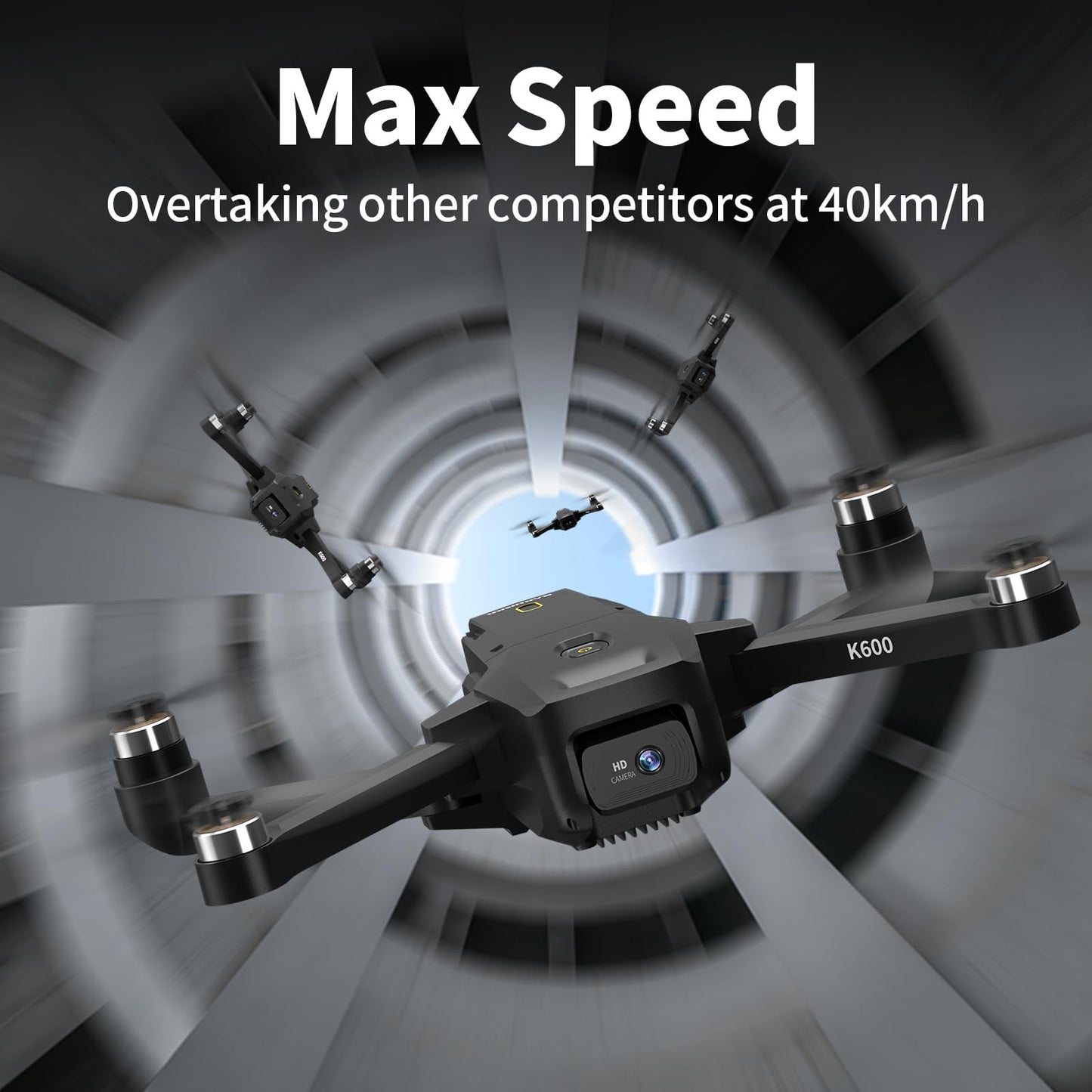 KARUISRC Drone with Camera, Professional Drone with Brushless Motor, 1080P HD Camera, 2 Cameras Drone, 5G WIFI FPV, Foldable RC Quadcopter, Altitude Hold, 2 Batteries