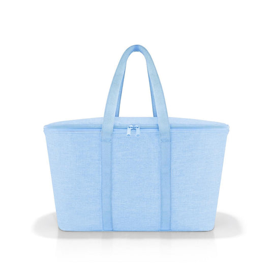 reisenthel coolerbag Twist Powder Blue - Cooler bag made of high-quality polyester fabric - Ideal for picnics, shopping, and on the go.