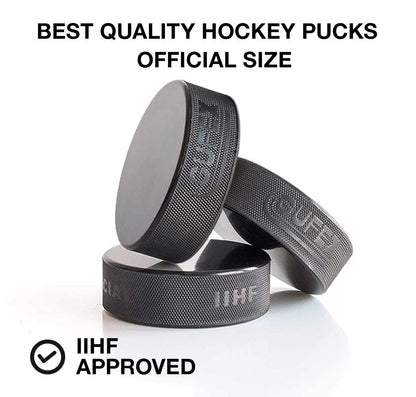 Hockey Revolution Essentials Kit - Swedish wooden stickhandling balls with hockey pucks and durable plastic puck - training tools without bounce.