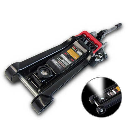 BullPower BP600K Jack - Hydraulic 2250kg Low Profile Trolley Jack for lowered vehicles with LED lighting and socket nuts.