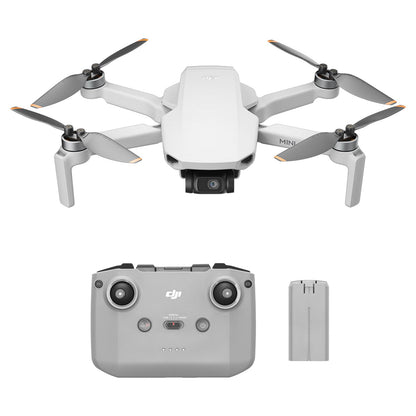 DJI Mini 4K Combo with 2 batteries, 4K UHD camera drone for adults, < 249 g, 3-axis gimbal stabilization, 10 km video transmission, auto return, 2 batteries for 62 min flight time, QuickShots