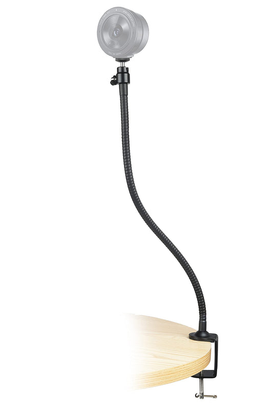 Webcam mount with clamp holder compatible with Razer Kiyo, Kiyo Pro, Kiyo X webcams.