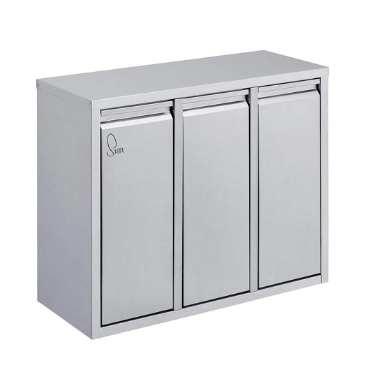 SVITA H3X15 45 liter trash can waste collector garbage can waste separation with push compartments kitchen bucket trash can all-purpose