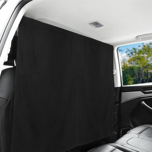 ZATOOTO Car Curtain Interior, Suede Window Blackout Sunshade for Car Front Rear Side Windows, Removable Magnetic Camping Curtain, compatible with automobiles (Black)