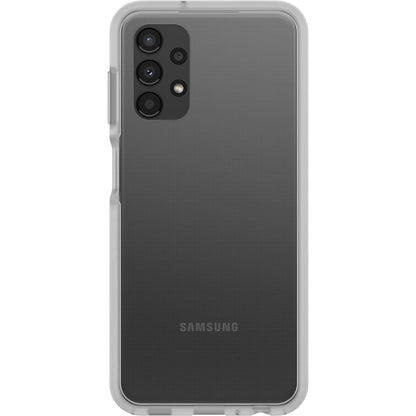 OtterBox case for Samsung Galaxy A13 Prefix Series - transparent, ultra-thin, pocket-friendly, raised edges protect camera and screen, compatible with wireless charging.